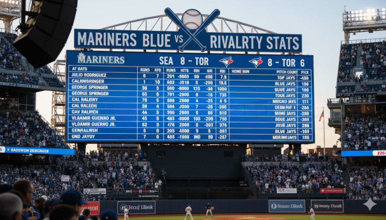 Seattle Mariners vs Toronto Blue Jays match player stats